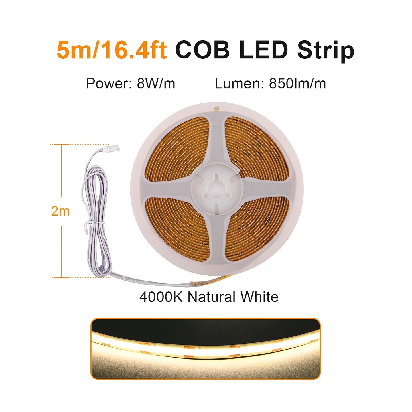 Under Cabinet COB LED Strip Light Collection Display