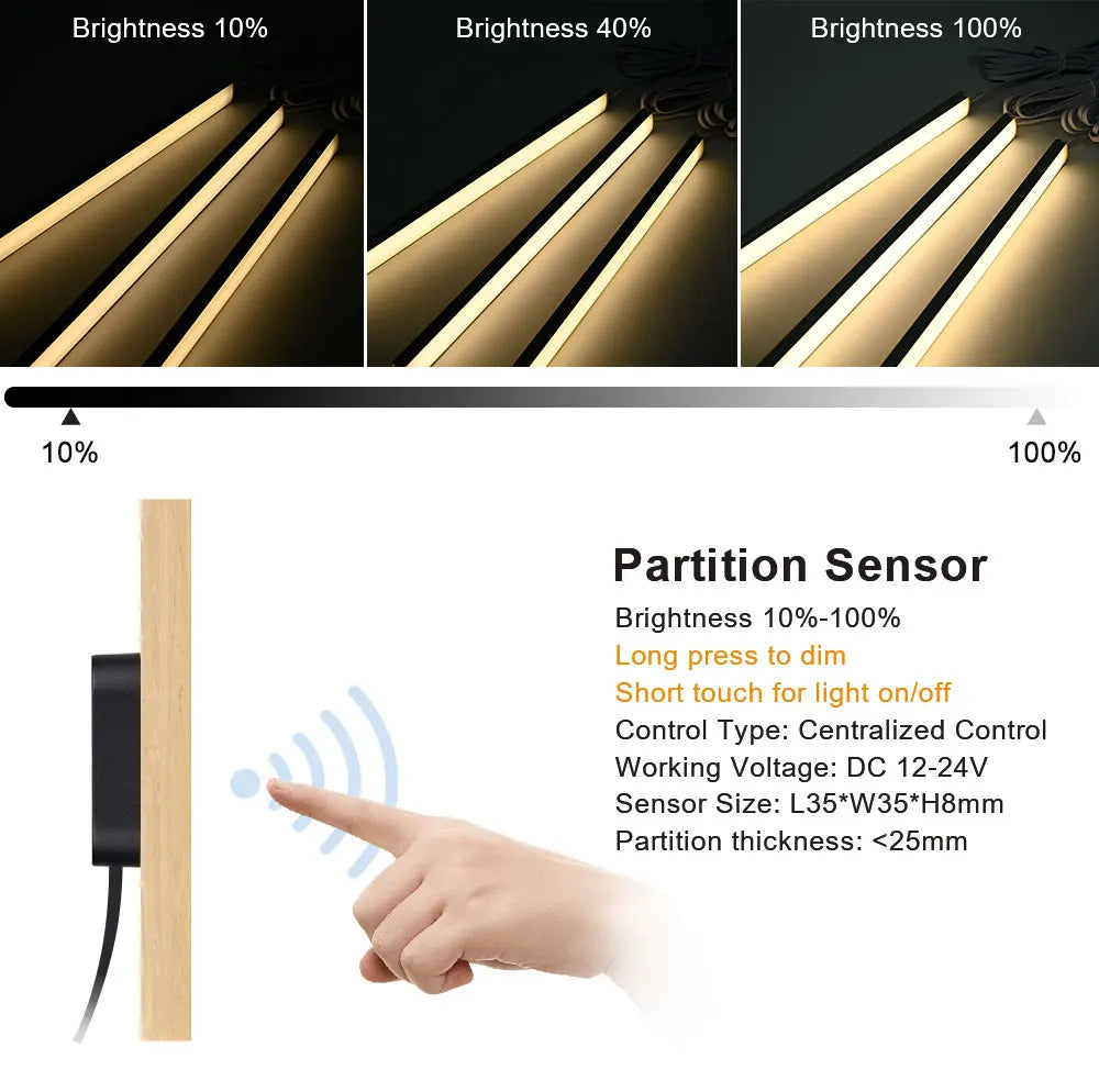 Under Cabinet COB LED Strip Light Collection Display
