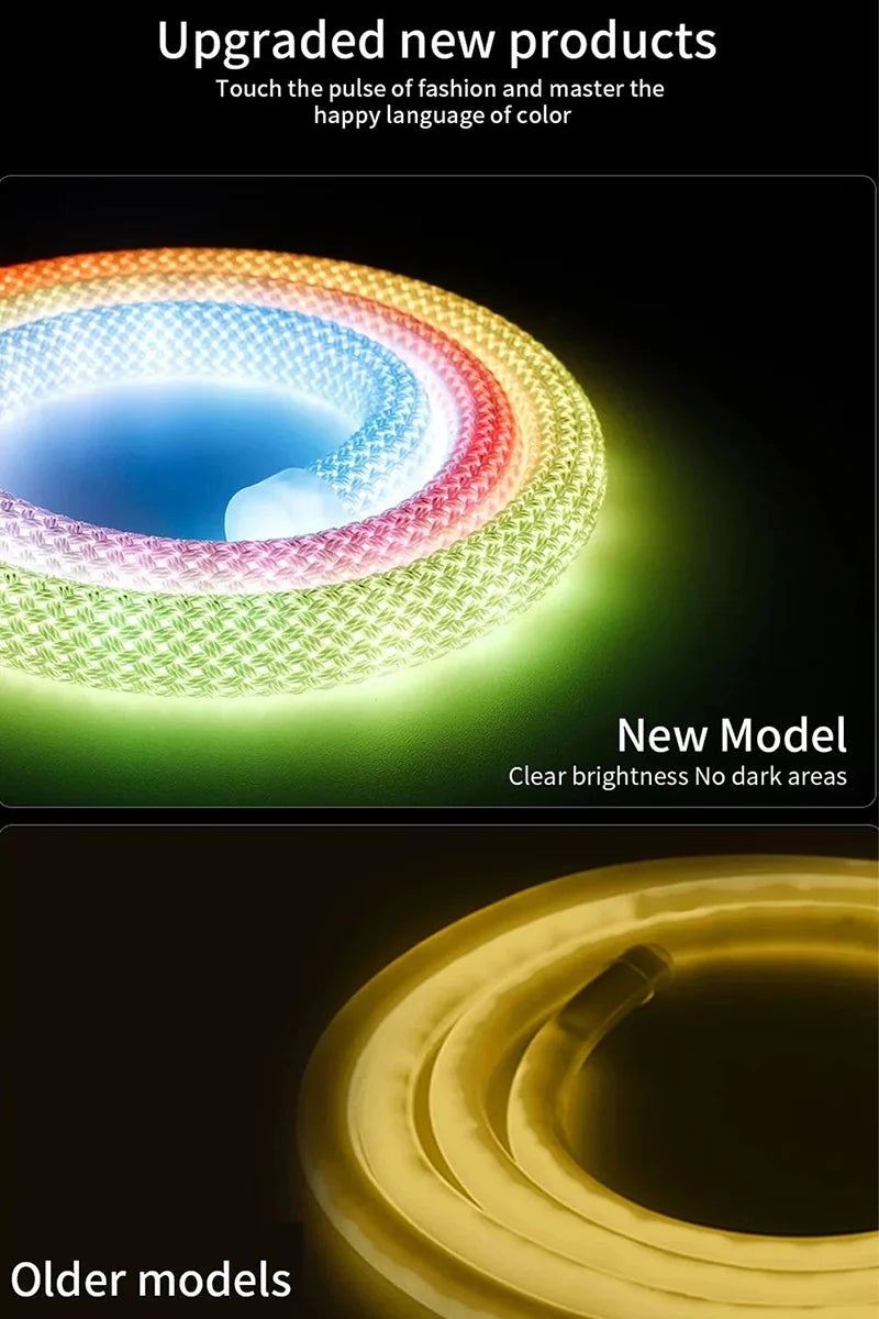 360 Degree Round Reticulate Neon LED Strip with Remote Control