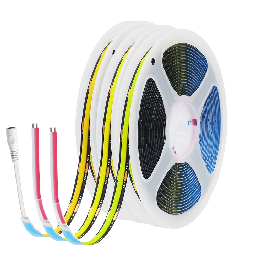 Black PCB COB LED Strip Light High Density Lighting