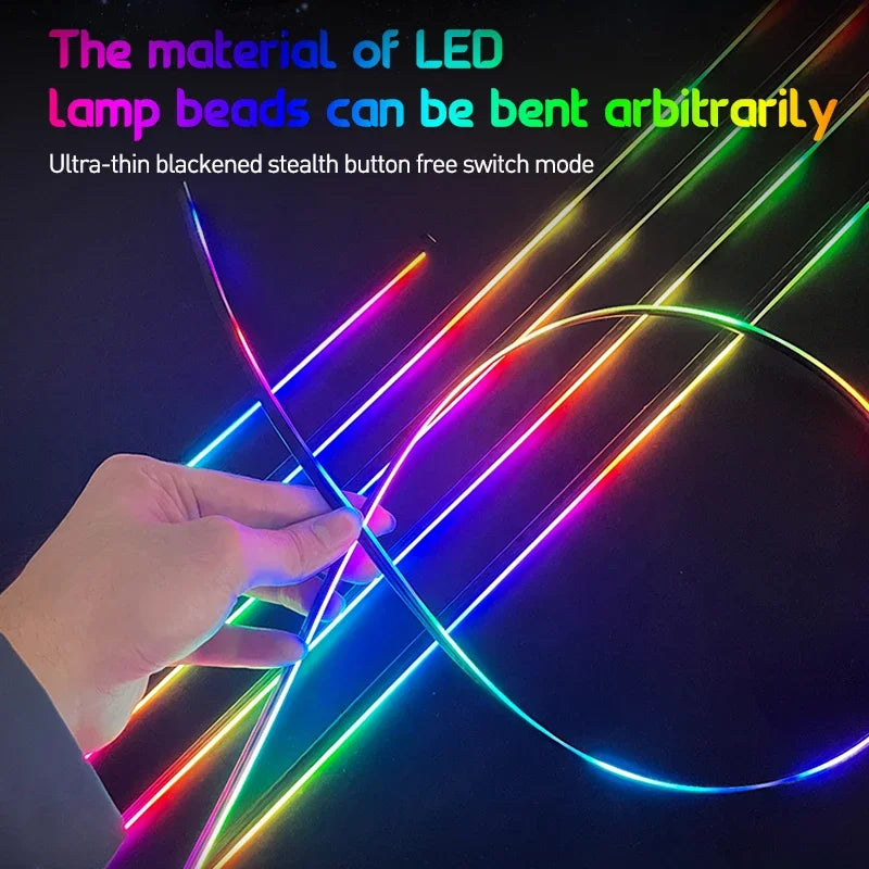 22 In 1 Car Ambient Lights RGB 64 Color Universal LED Strip