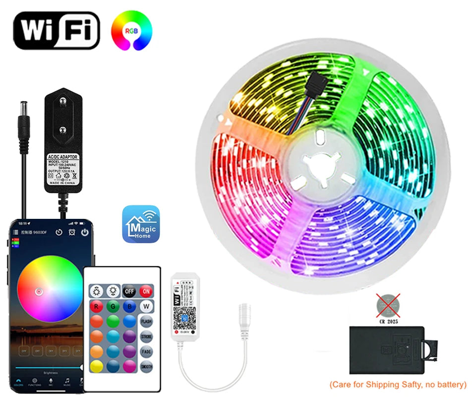 Wifi Led Strip Lights Rgb 5050 Bluetooth Led Tape Light