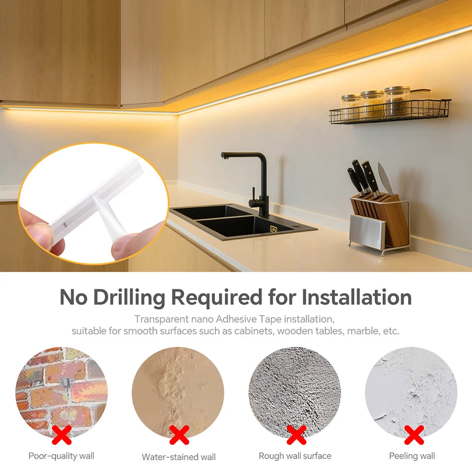 24V COB Neon Strip Light 280LEDs/M Solid Silicone Gel Tube