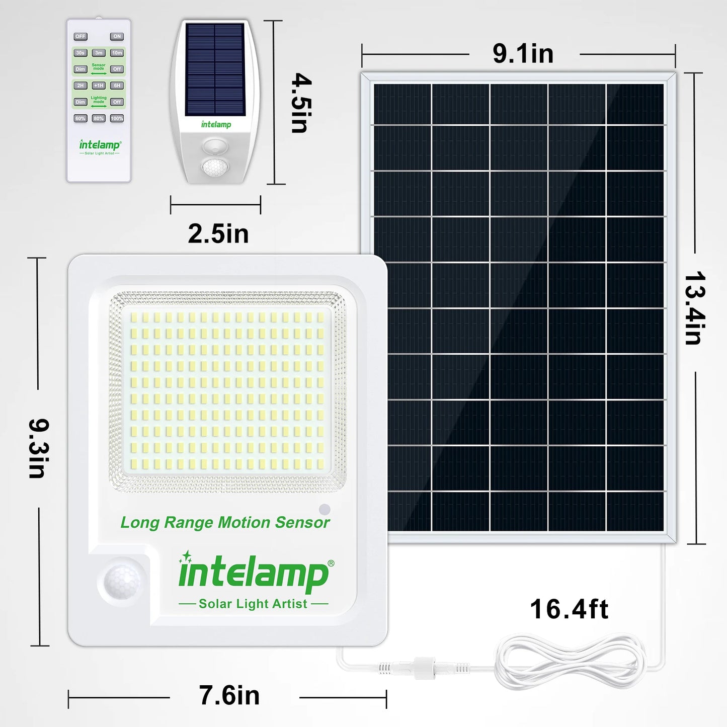 3000LM Solar Flood Light Outdoor Solar Lamp Motion Sensor Light