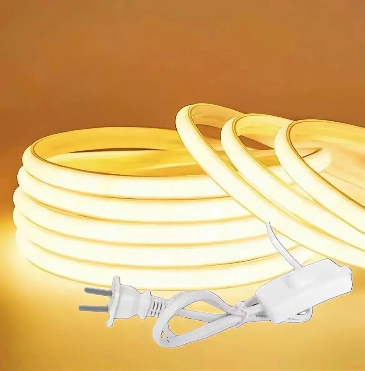 1-30M 220V COB LED Lamp Strip 288LEDs/m RA90 Outdoor IP65