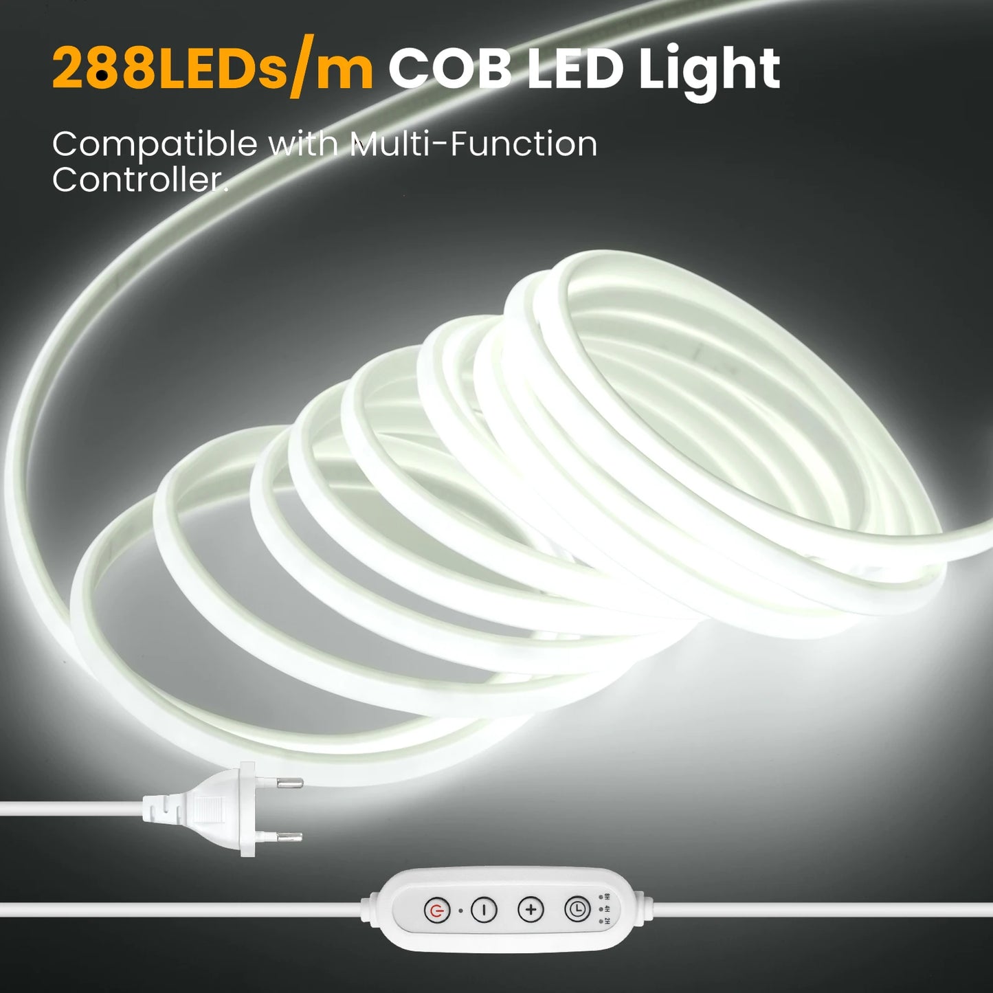 AC 220V/110V Timing Dimmable COB Neon Strip Flexible Light