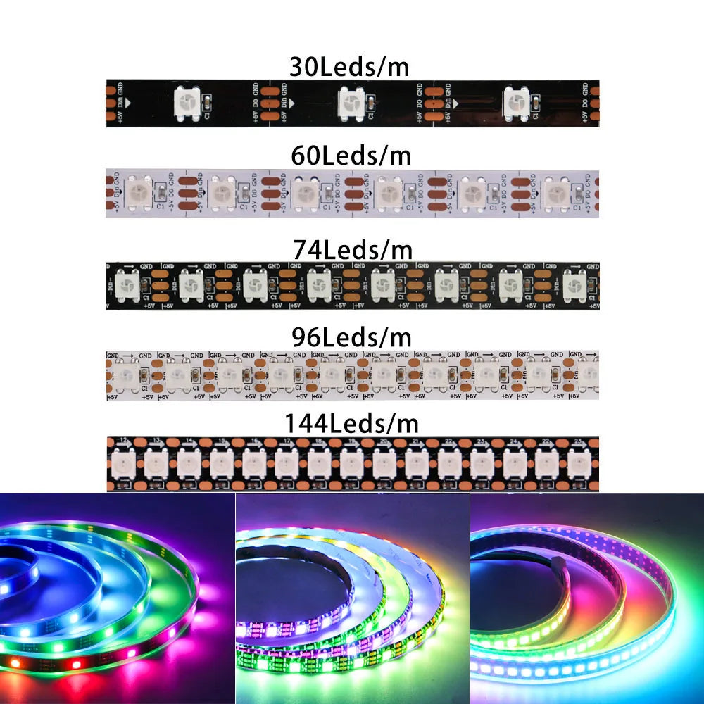 DC5V WS2812B Individually Addressable Smart 5050SMD
