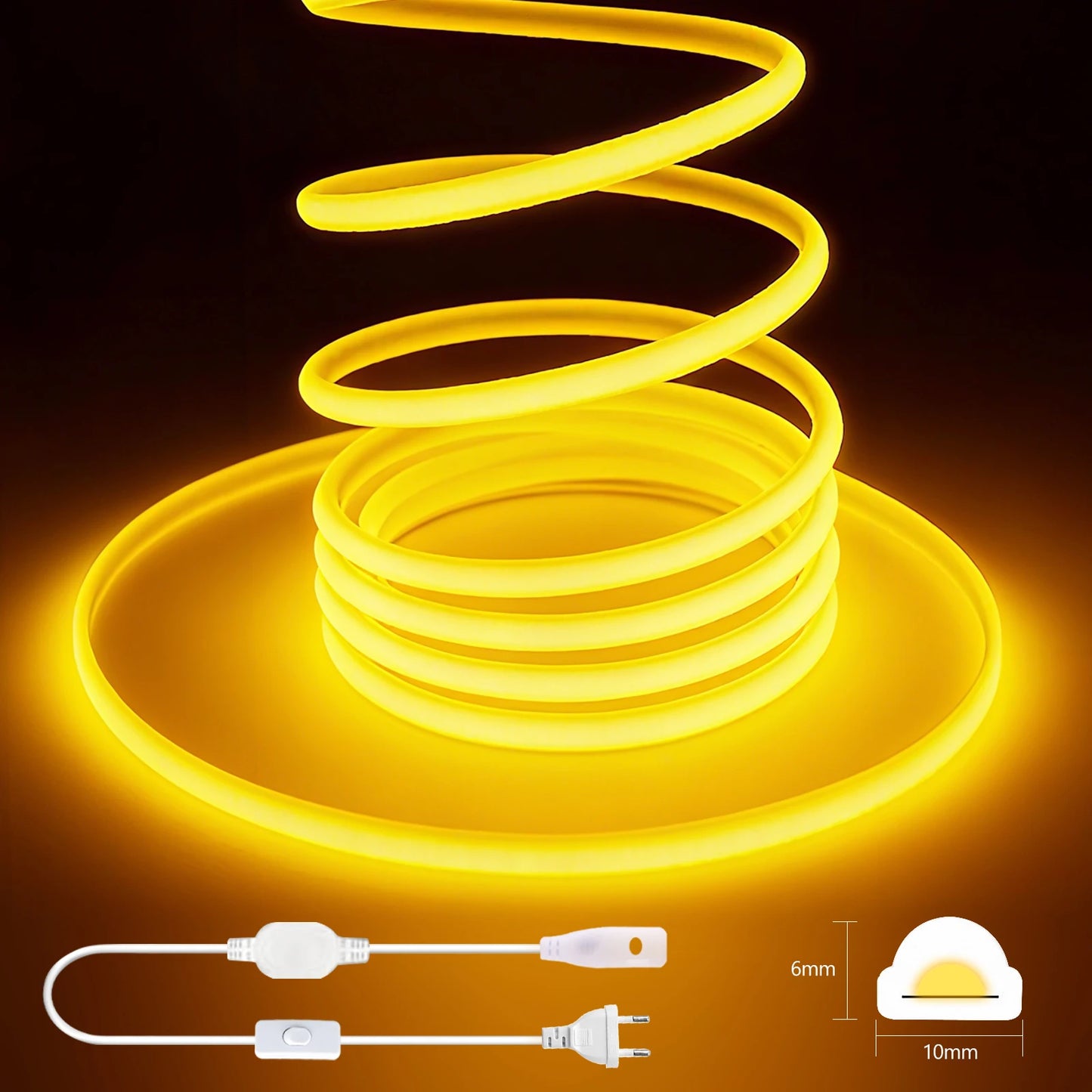 AC 220V COB LED Strip Flexible LED Tape Ribbon Rope
