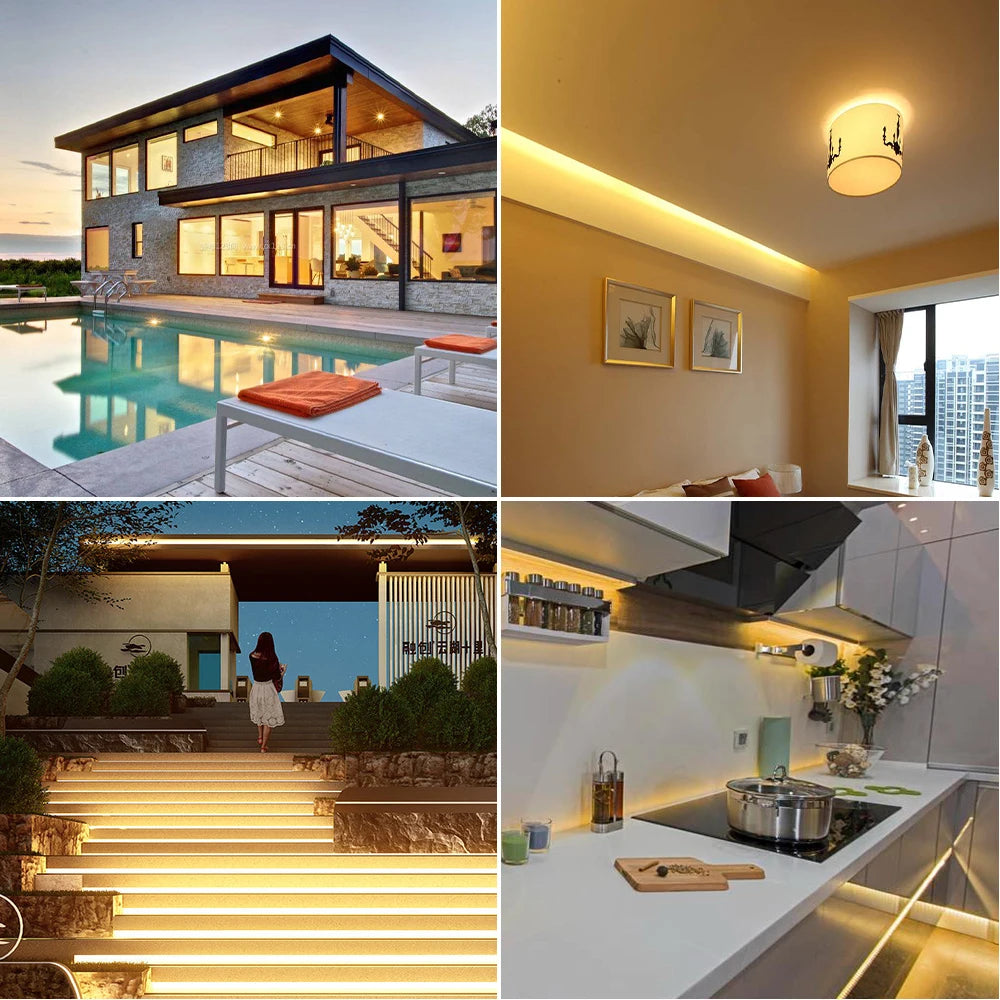 IP68 Waterproof COB LED Strip Lights Ribbon Tape