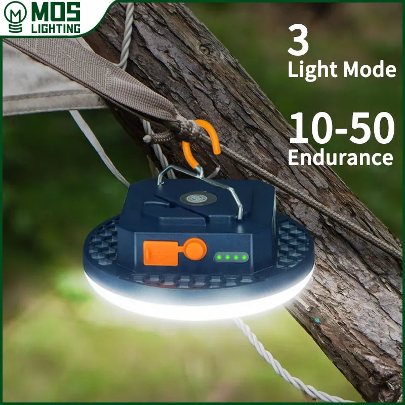 MOSLIGHTING Camping Light Rechargeable Lantern Portable Flashlight