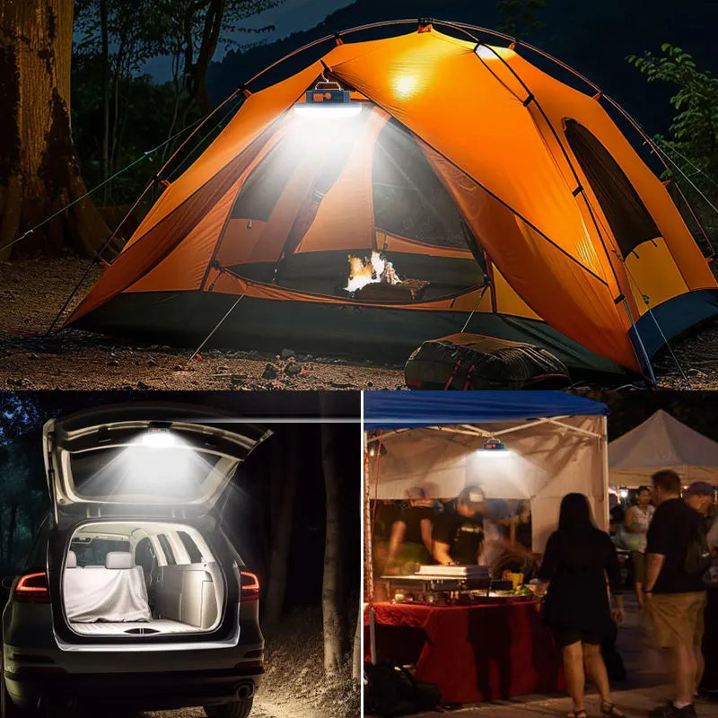 MOSLIGHTING Camping Light Rechargeable Lantern Portable Flashlight