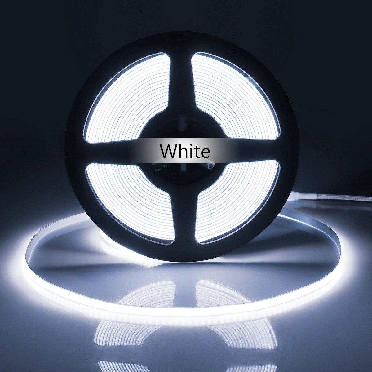 Super Bright FOB Single Color COB LED Strip Light Flexible 5MM PCB Width