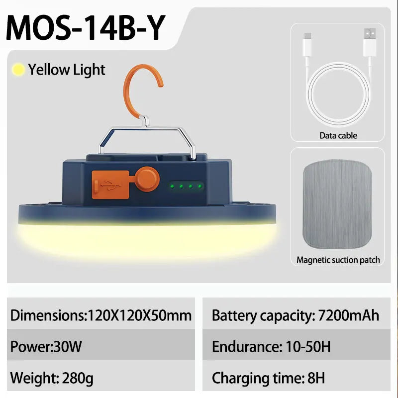 MOSLIGHTING Outdoor Camping Lantern Portable Rechargeable