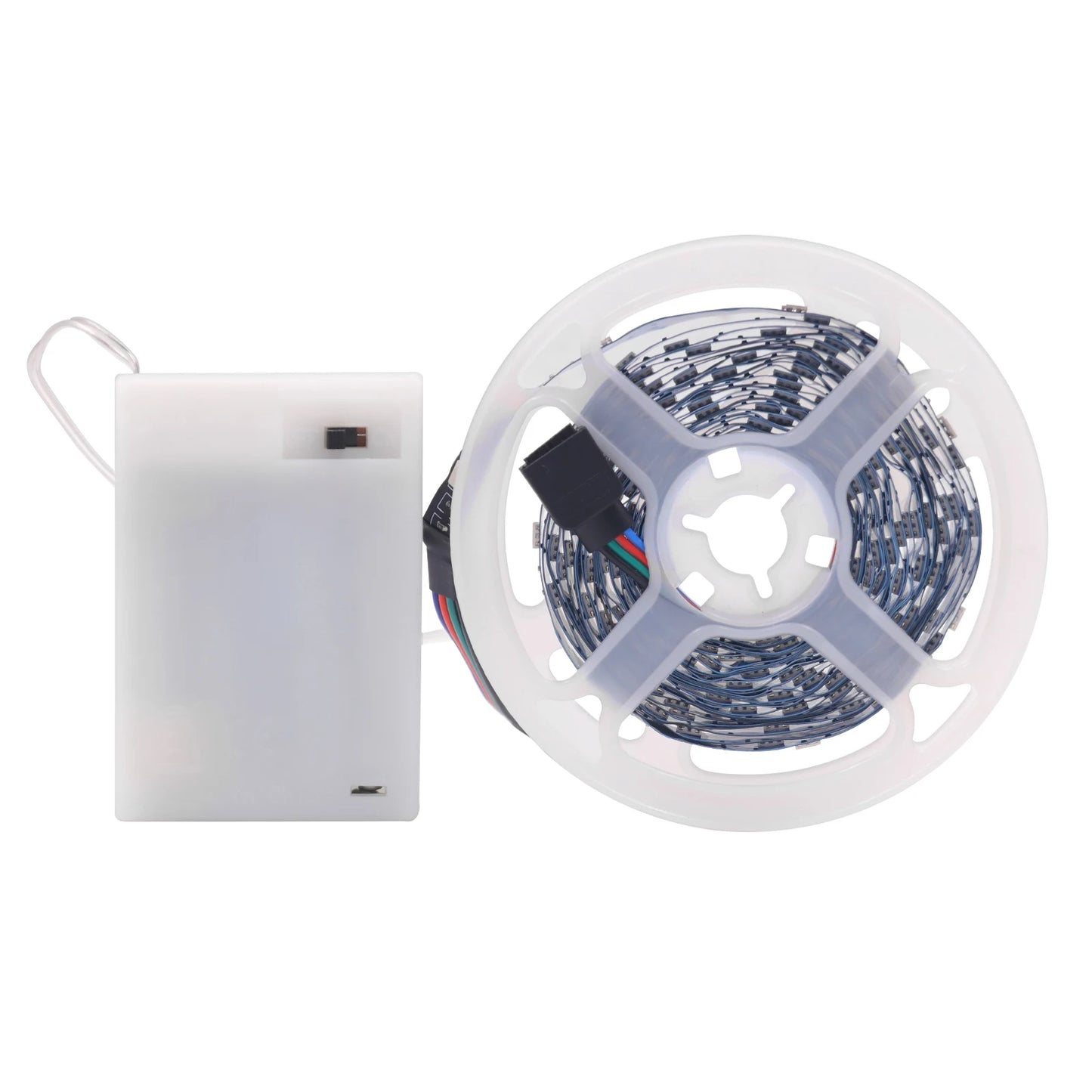3AA Battery Power RGB Led Strip Light 5V 5050 with 3/17/24 Key