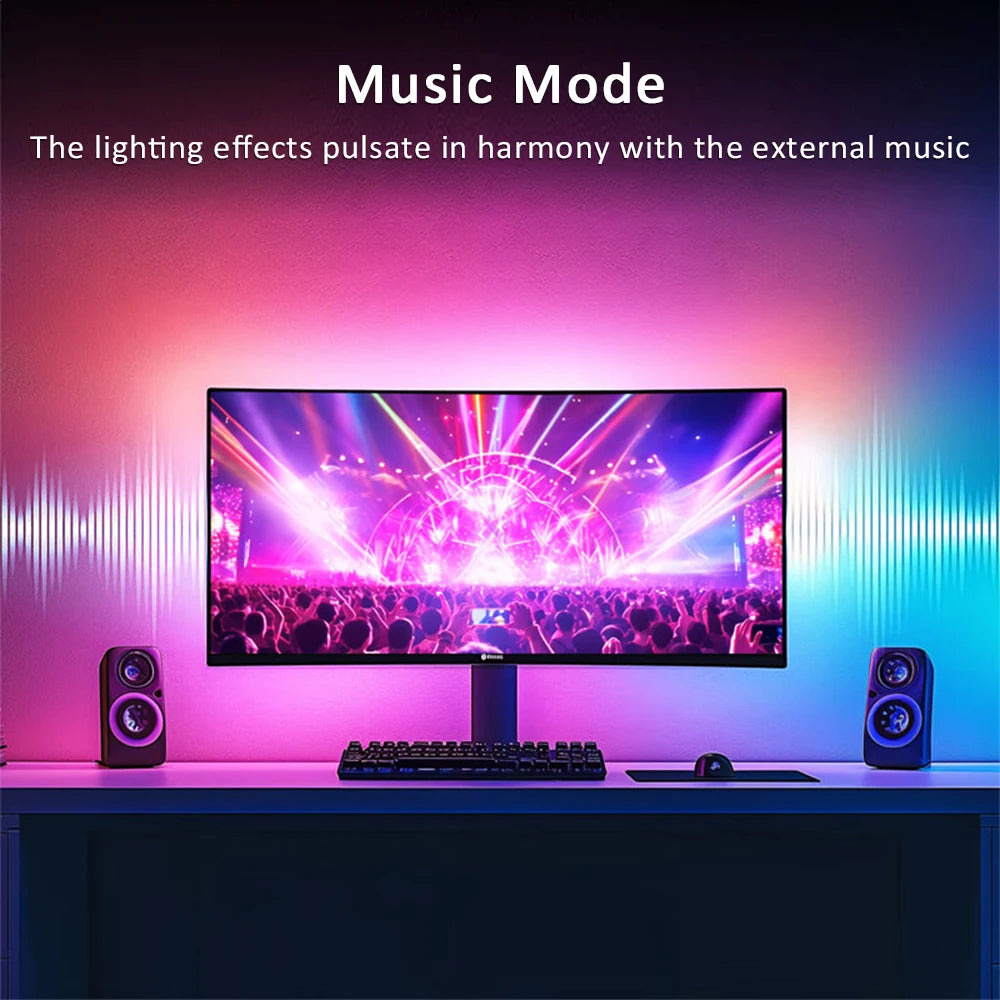 USB PC LED Strip Lights Computer Sync Light Strip Monitor