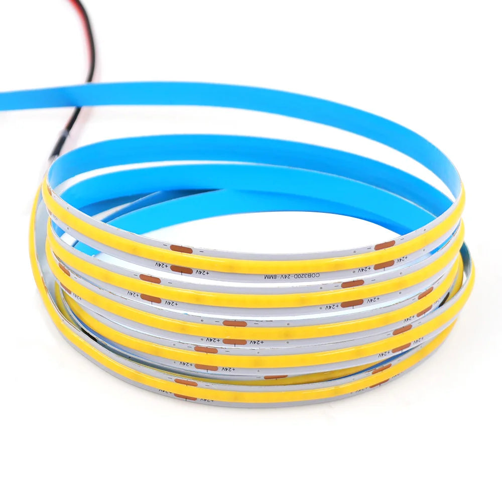COB Strip Light 8MM 320Leds/M High Density Linear Lighting
