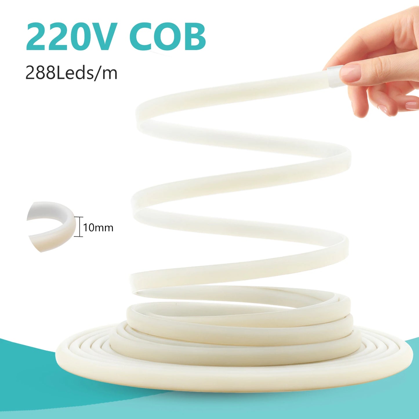 Dimmerable COB Strip Waterproof Flexible Ribbon LED Neon Light