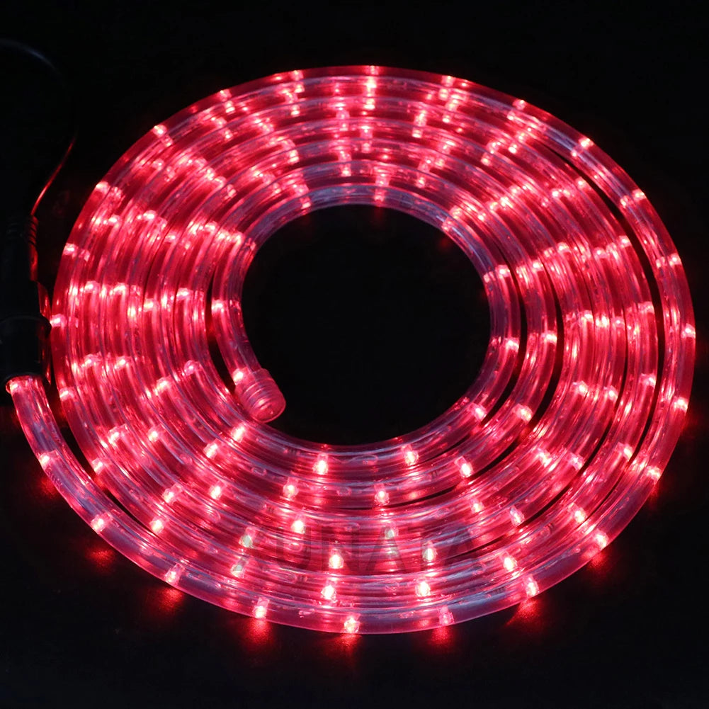 220V Neon Strip Light 360 Rainbow Tube Flex Neon Sign