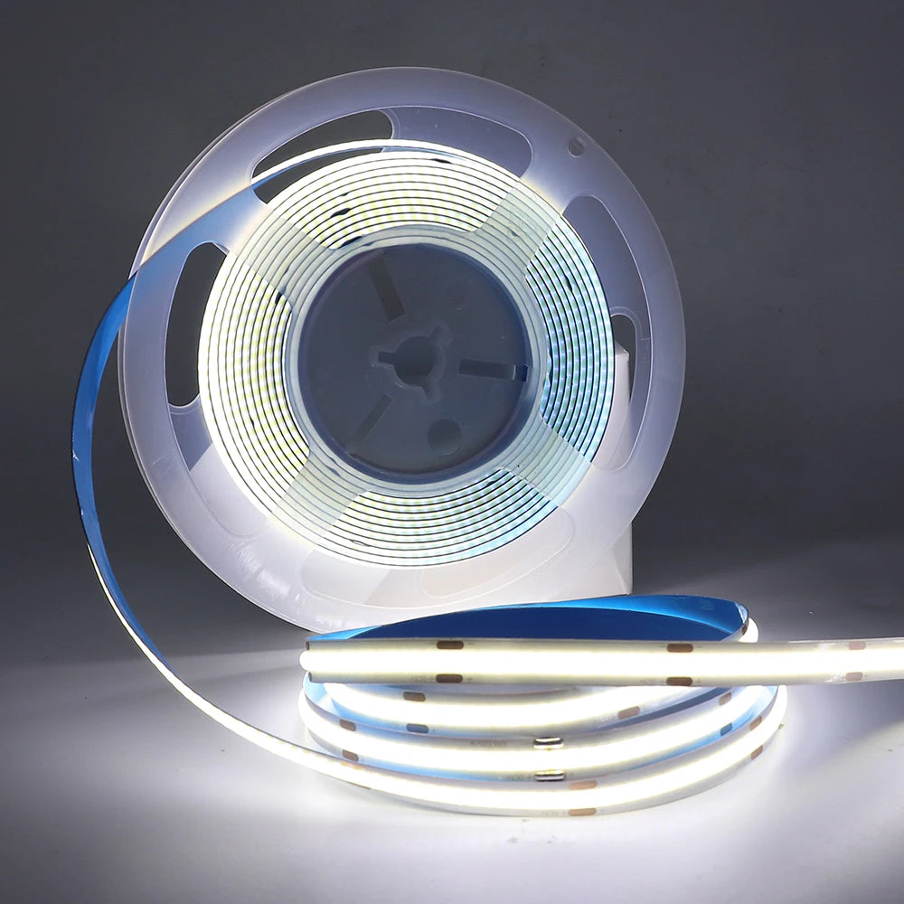 3mm 5mm 8mm PCB COB LED Strip 5V 12V 24V 320LEDs