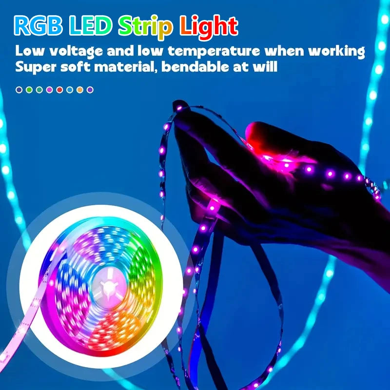 5V LED strip lamp RGB with USB 24 key Bluetooth remote control