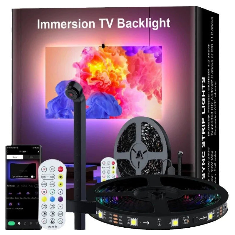 TV Led Backlight RGBIC LED Strip Lights with Camera Sensor