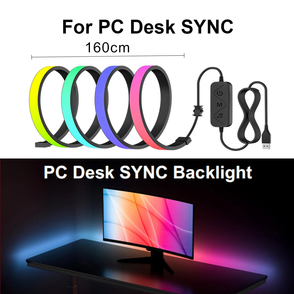 Smart Ambient TV Lighting Display Sync LED Strip RGB