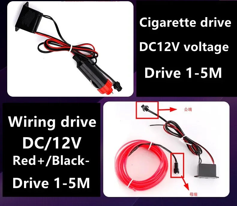 1M/2M/3M/4M/5M Flexible Neon Light EL Wire Led Neon Led Strip