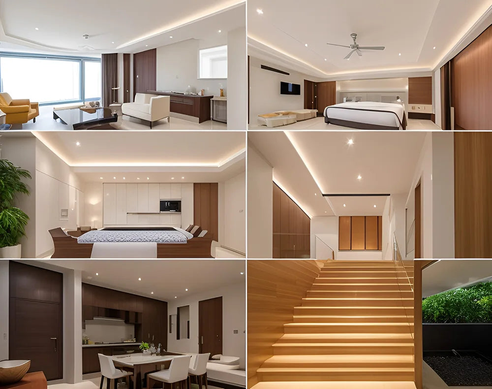 5m 10m 20m 50m Led Strip Light Adhesive Tape AC