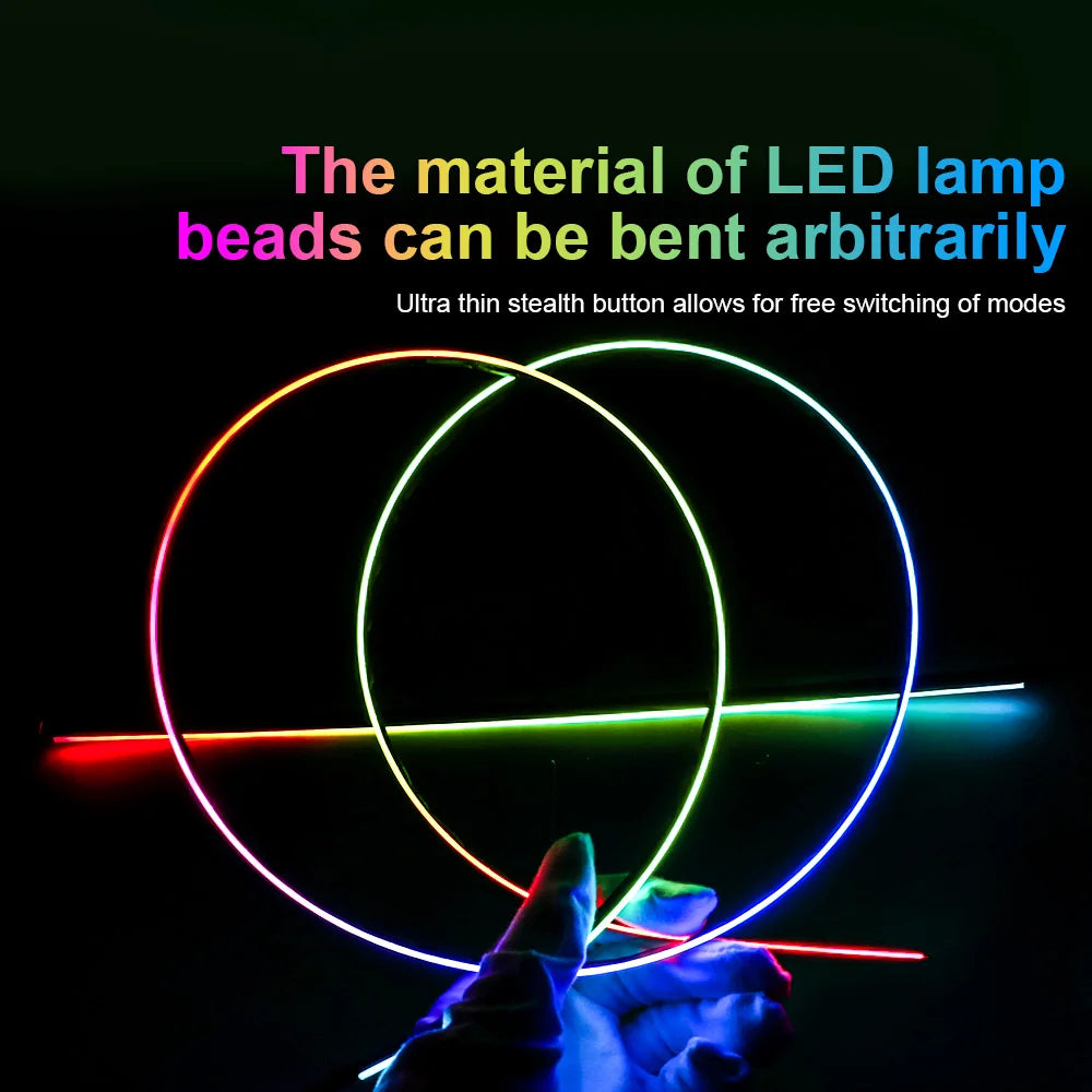 Led Streamer Car Ambient Light Full Color RGB Strip