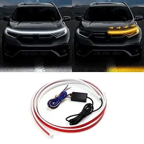 LED Yellow White Car Daytime Running Light Strip