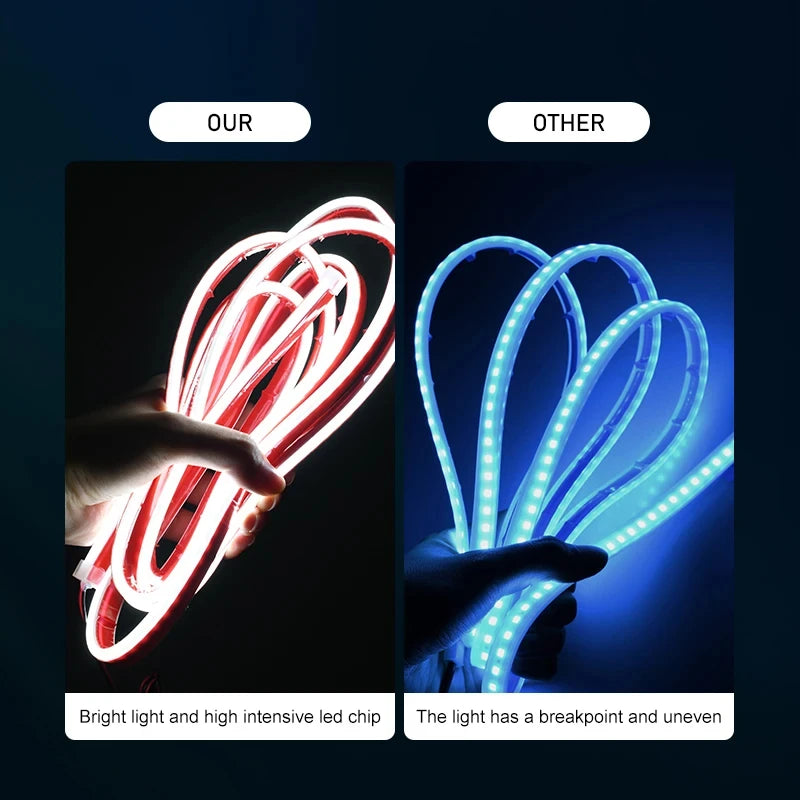 12V Scan Starting Led Car Hood Light Strip Decorative Strips Car