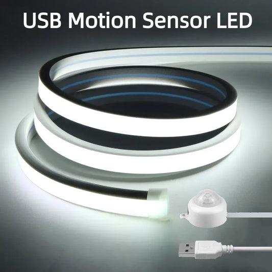 USB COB Neon LED Strip Light with PIR Motion Sensor IP65