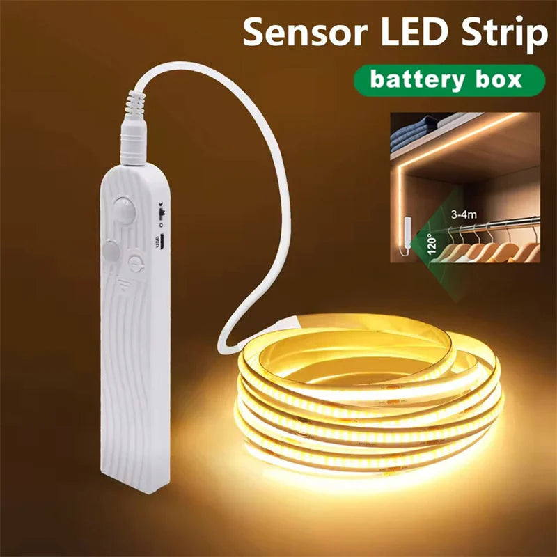 8MM COB Led Strip 5V With Motion Sensor Flexible LED Tape
