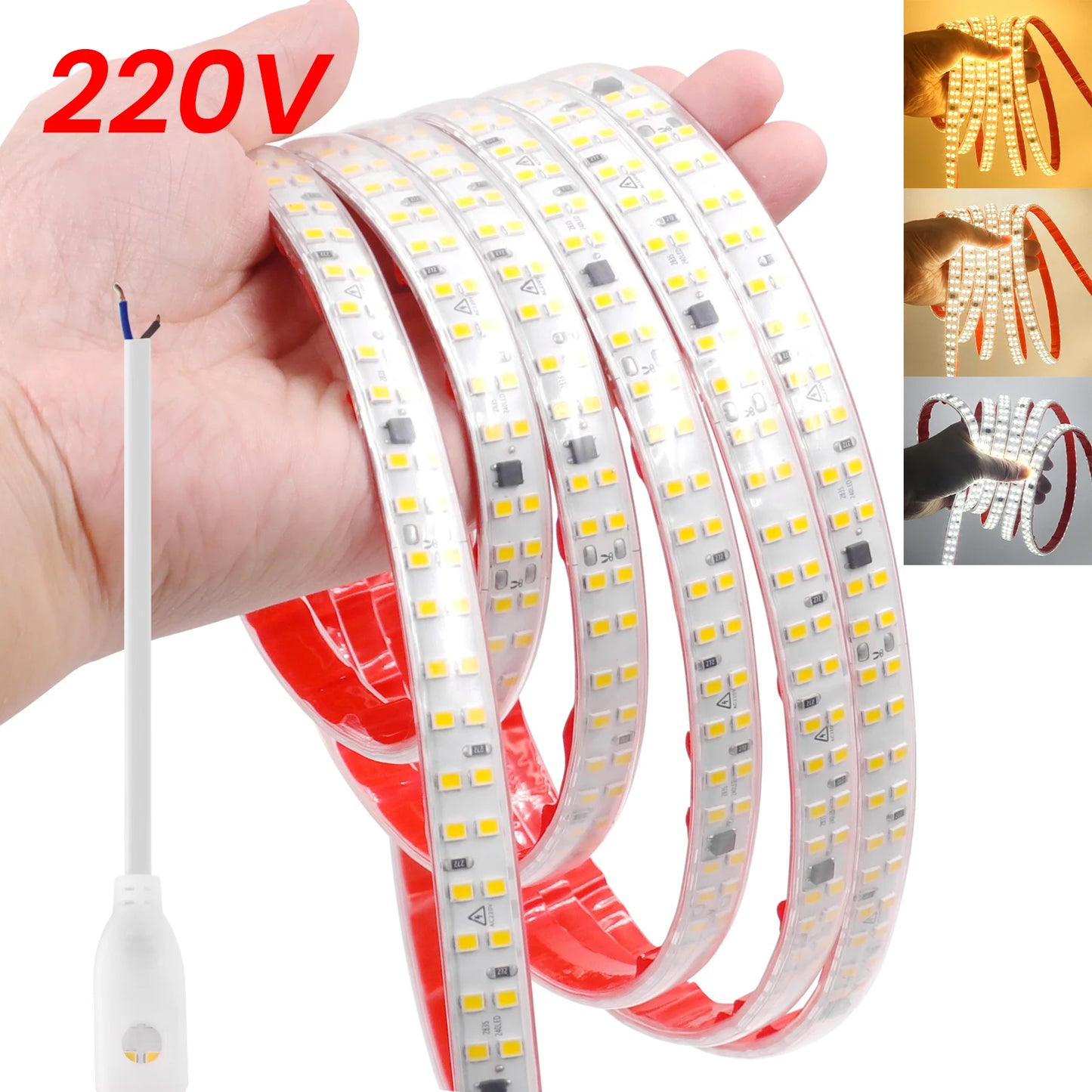 Strip Light IP67 Flexible Adhesive Tape Rope 2pin Wire Switch