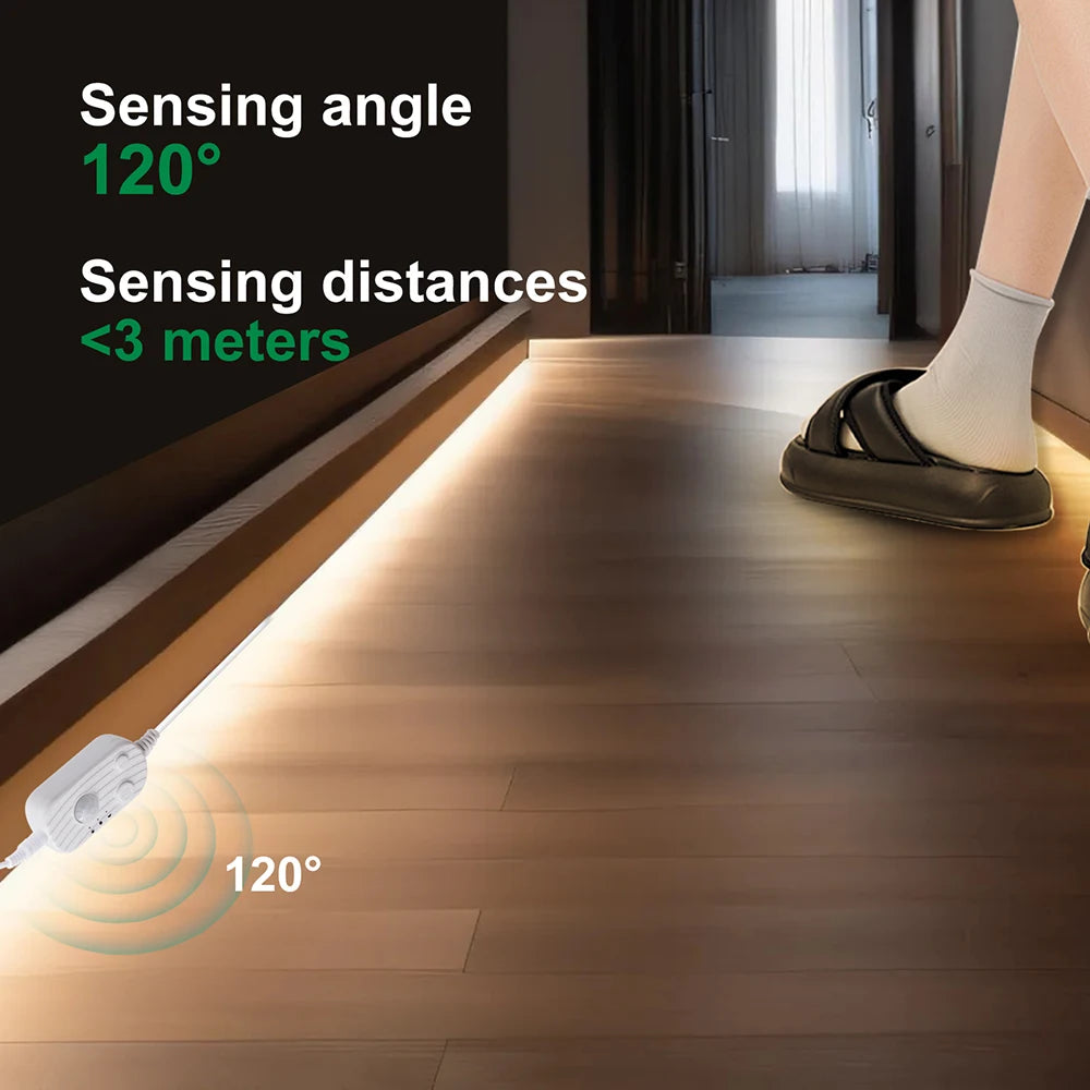 5V 3mm 5mm 8mm COB LED Strip Lights USB Motion Sensor