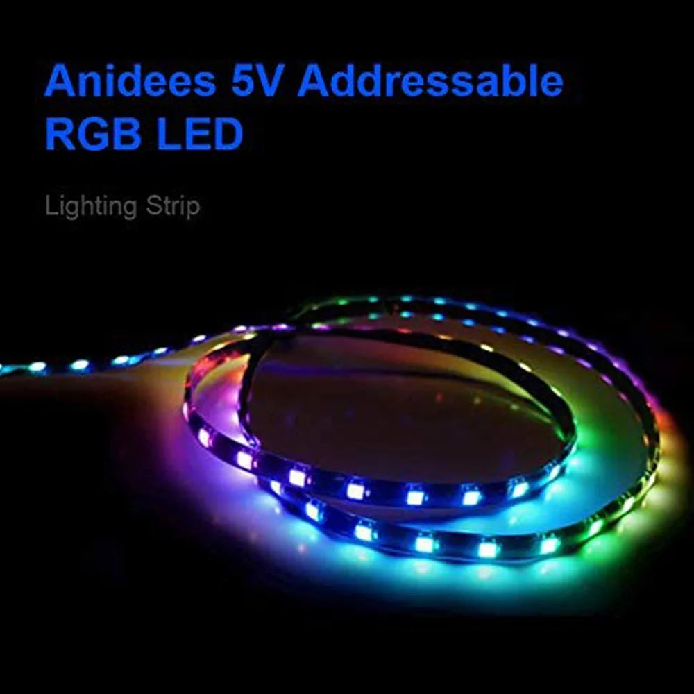 WS2812b ARGB LED Strip Light Addressable Rainbow Light