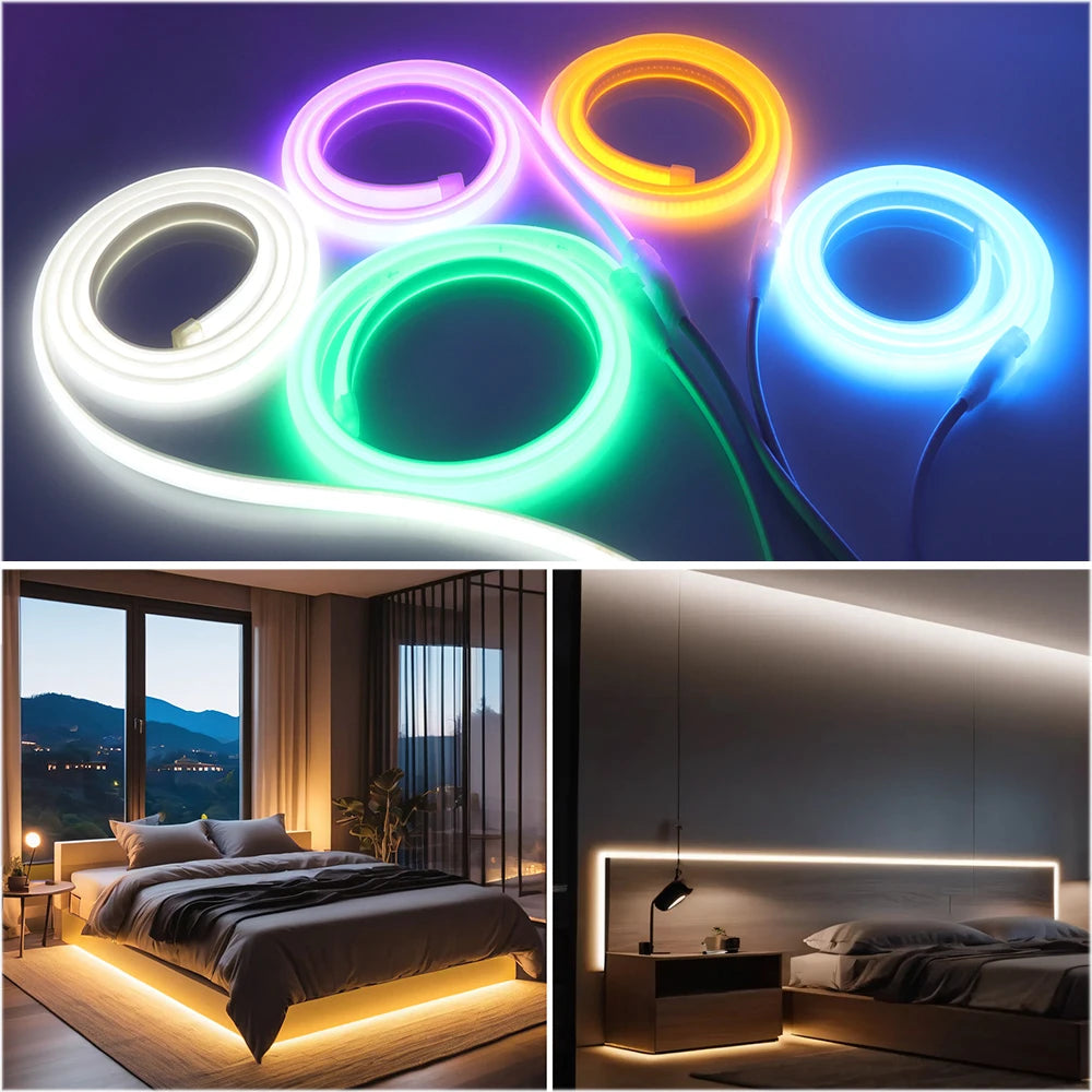 220V COB Strip Waterproof Home Decor Outdoor Flexible LED Light