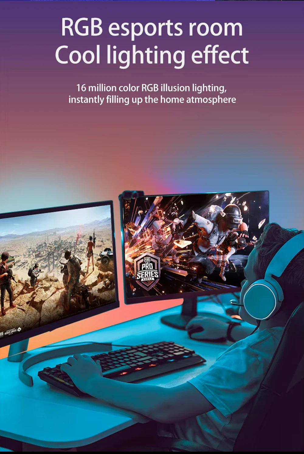 USB PC LED Strip Lights Computer Sync Light Strip Monitor