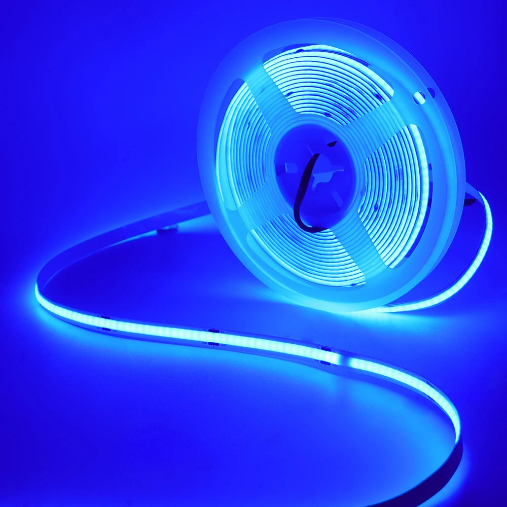 5V USB COB Led Strip Light 320 Leds/M White/Red/Green/Blue/Ice Blue/Pink