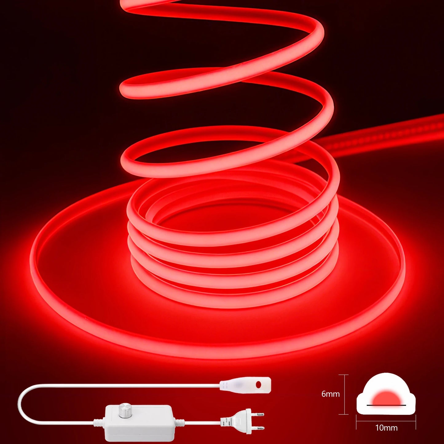 220V COB LED Light Strip IP65 Waterproof Ribbon Tape
