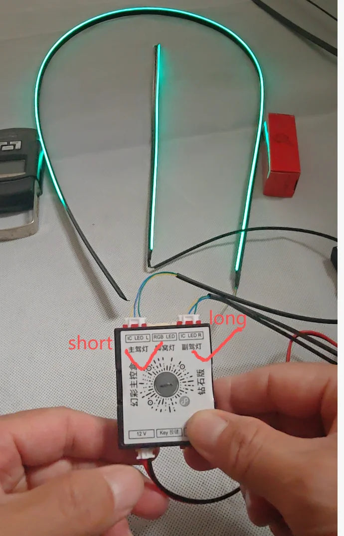 Led Car Ambient Lights RGB 213 64 Color Acrylic Strips