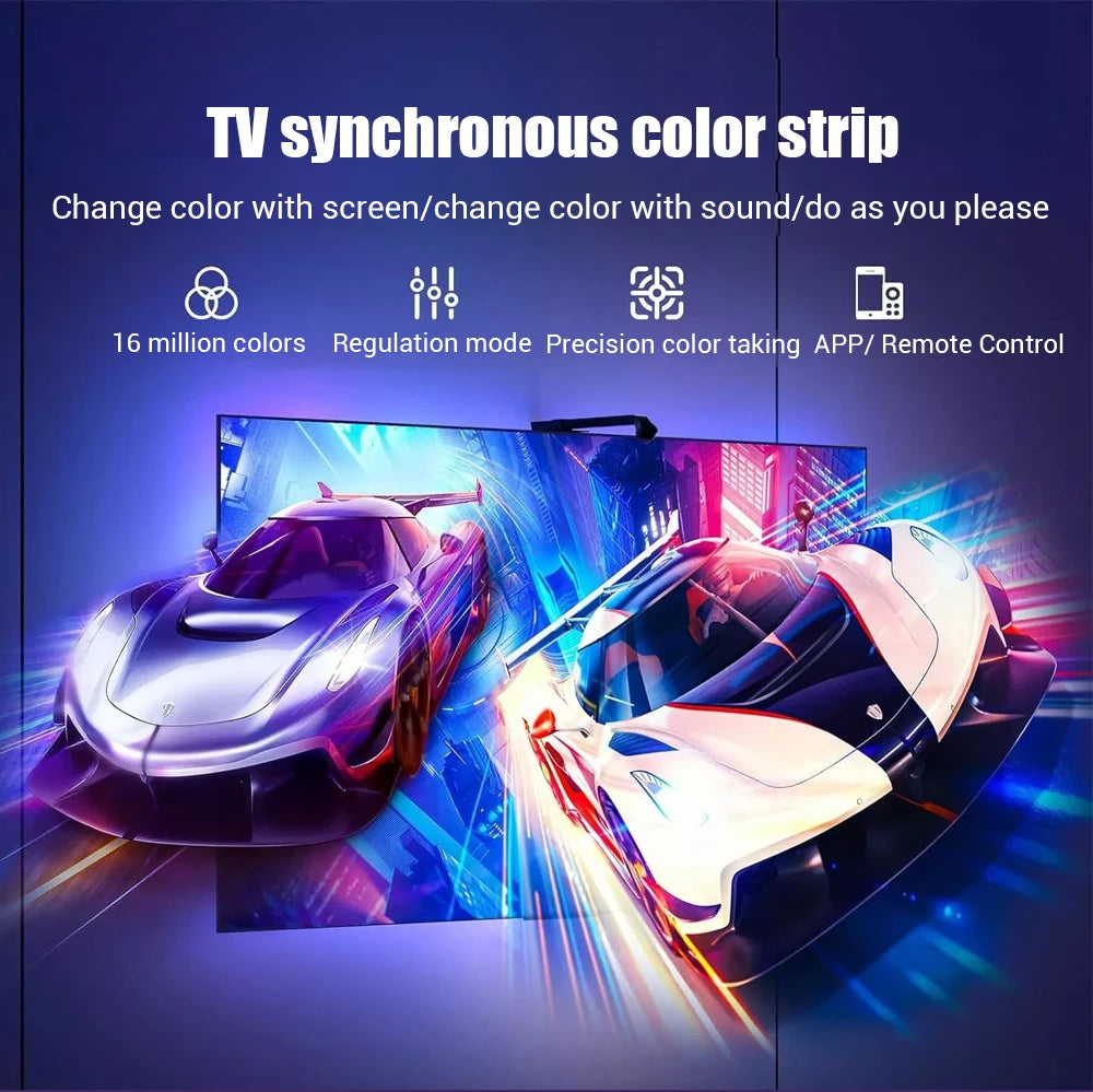 LED TV Led Backlight RGBIC USB Strip Light with AR Color