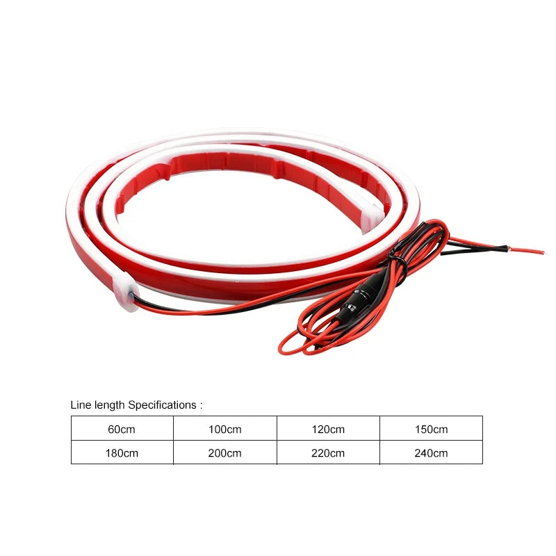 12V Scan Starting Led Car Hood Light Strip Decorative Strips Car