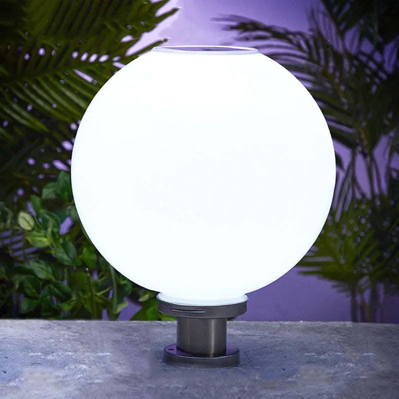 40CM LED Solar Column Head Light Courtyard Corner Light