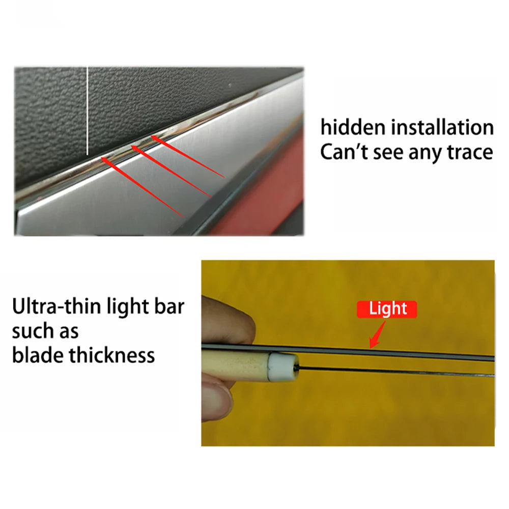 Led Car Ambient Lights RGB 213 64 Color Acrylic Strips