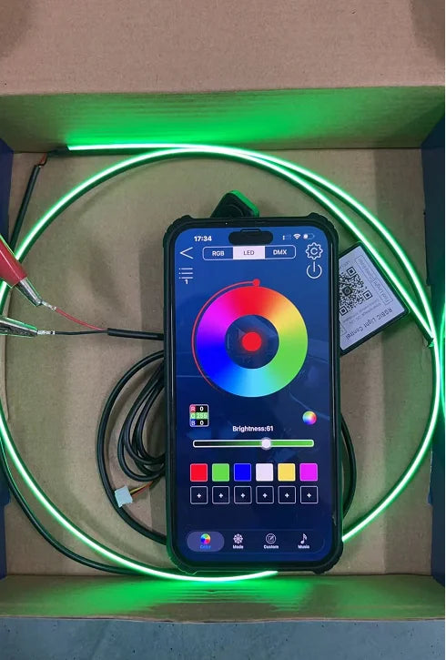 18 in 1 Led Car Ambient Lights 213 64 Color RGB
