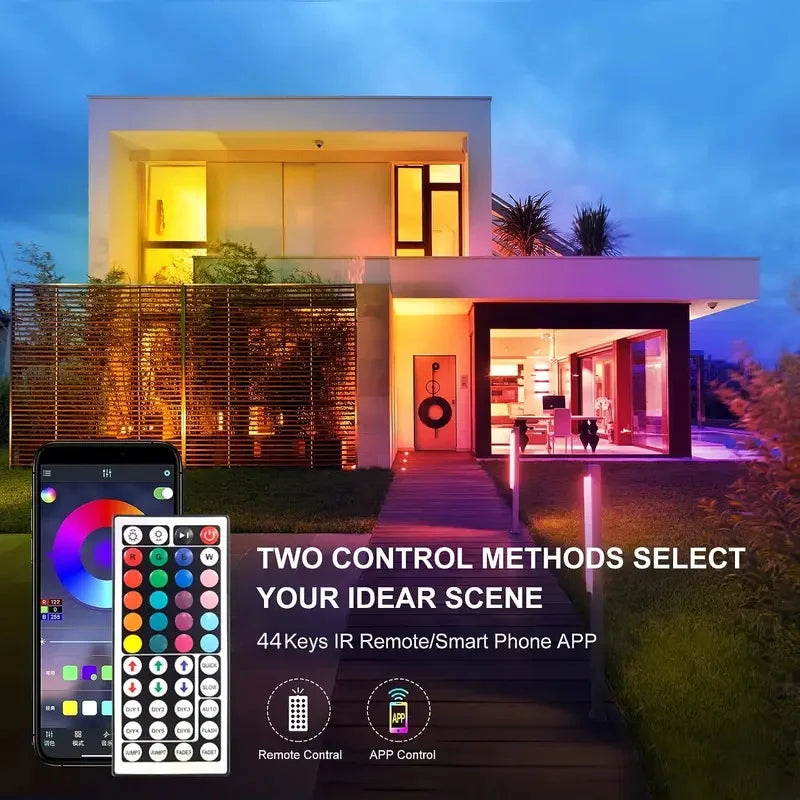 USB 5050 RGB LED Strip With Remote Control, 44 Lighting