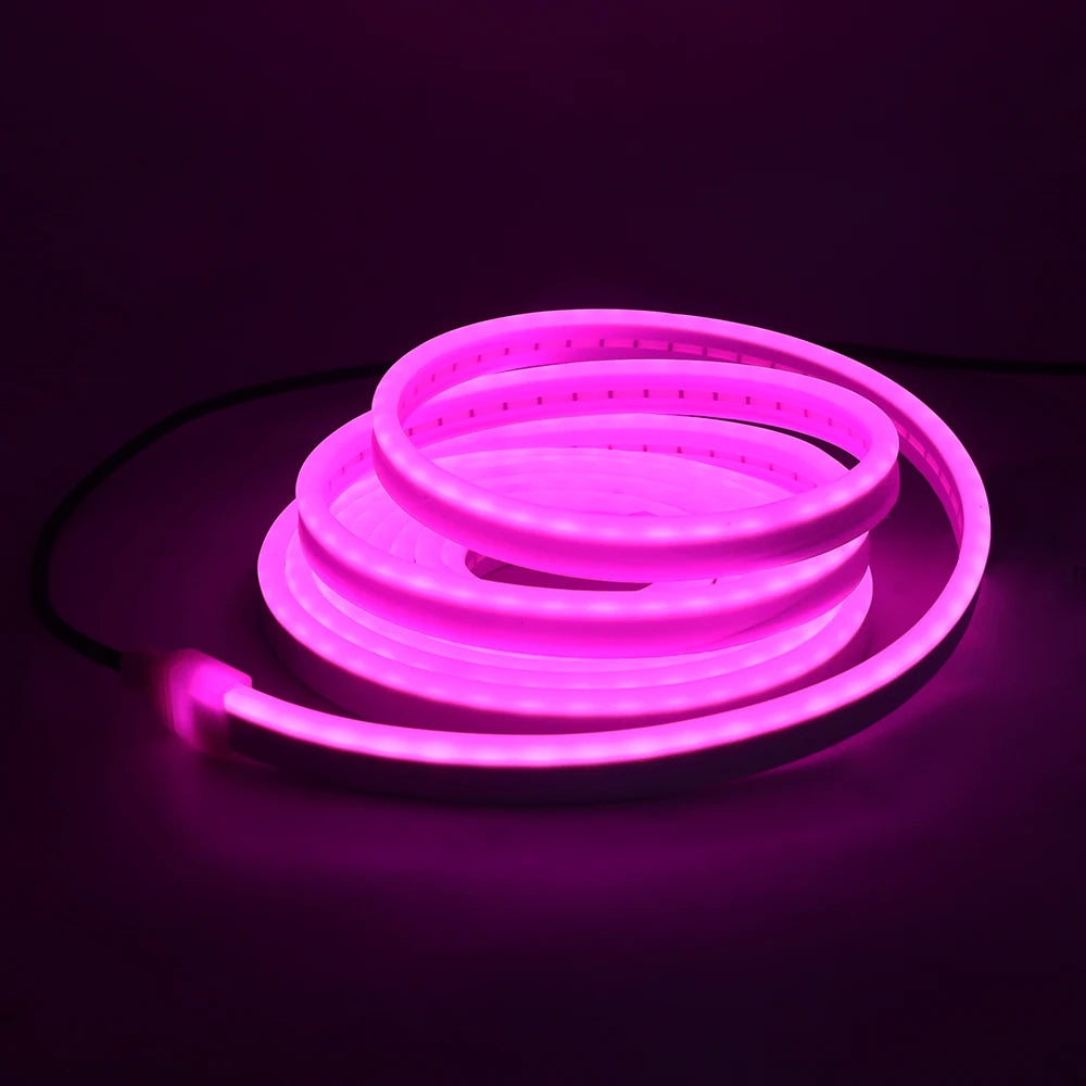 USB Neon LED Strip Light 5V 120LEDs Flexible Neon Rope Tape