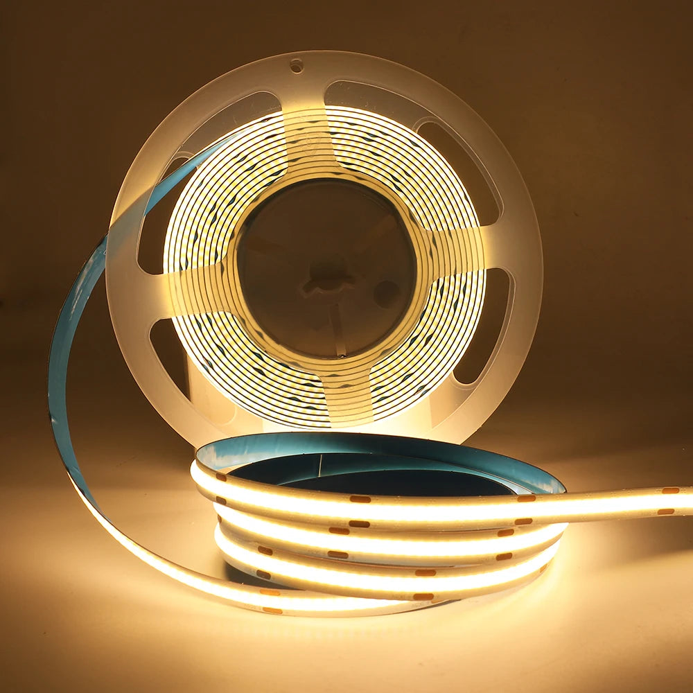3mm 5mm 8mm PCB COB LED Strip 5V 12V 24V 320LEDs