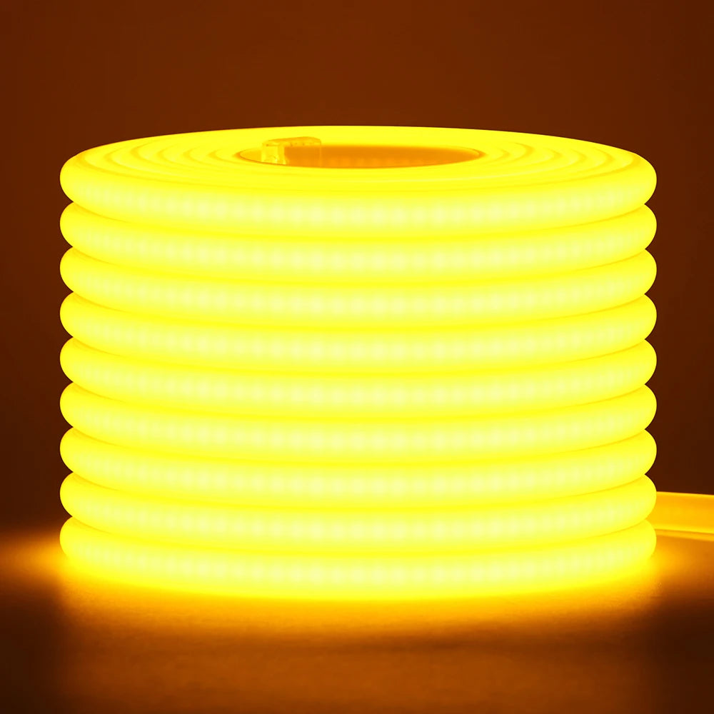 220V COB LED Neon Strip Light Switch ON/OFF EU Plug